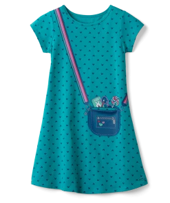 American Girl Ages 8+ Heart Print Dress For Girls
