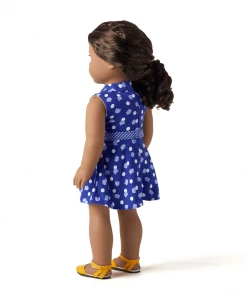 American Girl Snow Pretty Top For Girls & Silver Sparkle Skirt Outfit For Girls Ages 6+