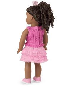 Ages 6+ American Girl® X LoveShackFancy Rosy Ruffles Skirt Outfit Bundle + Truly Me™ Doll
