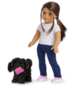 American Girl Ages 6+ Shi-Poo Sweetie Dog For 18-inch Dolls & Fancy Pet Fashion Accessories