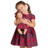 American Girl Ages 18m+ Pretty Plaid Christmas Dress For Bitty Baby® Dolls & Little Girls