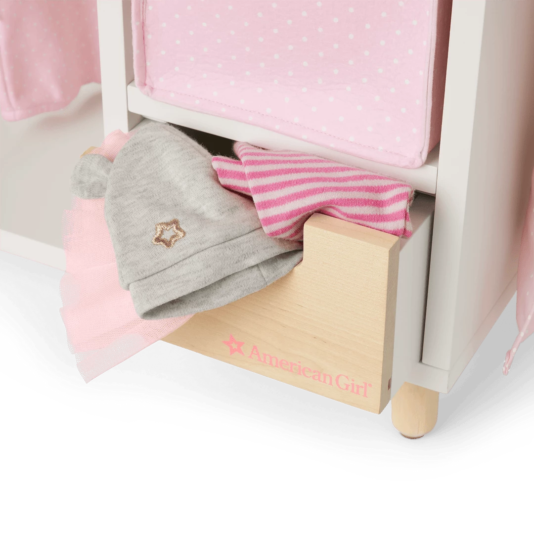 American Girl Best Sellers Dots & Blooms Changing Table With Storage 6 American Girl Best Sellers Dots & Blooms Changing Table With Storage