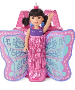 American Girl Ages 4+ Pink Flutter Wings Doll Carrier For WellieWishers™ Dolls