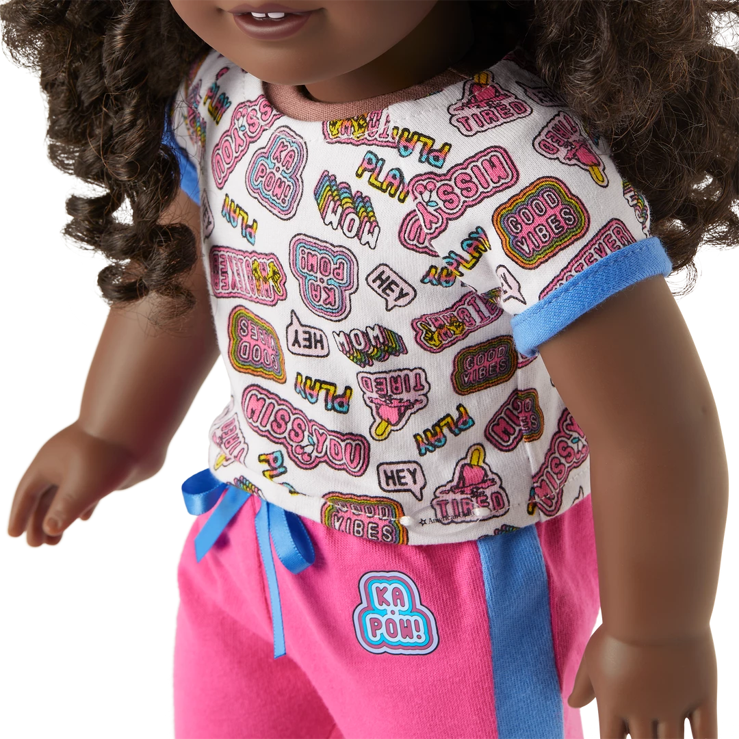 American Girl Talk All Night Pajamas For Girls & 18-inch Dolls 11 American Girl Talk All Night Pajamas For Girls & 18-inch Dolls