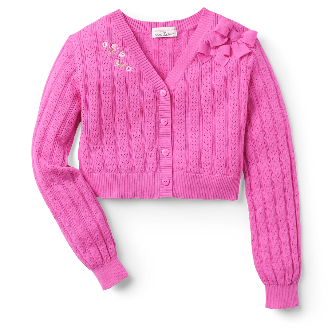 Ages 6+ American Girl® X LoveShackFancy Garden Party Cardigan For Girls 6 Ages 6+ American Girl® X LoveShackFancy Garden Party Cardigan For Girls