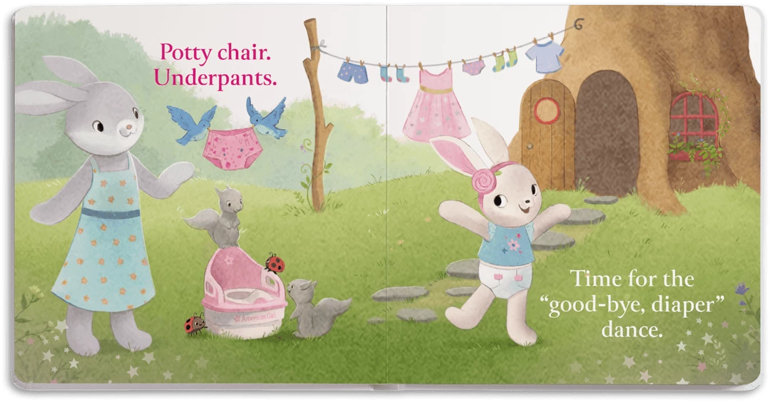 American Girl Bitty's™ Let's Go Potty Set Ages 18m+ 9 American Girl Bitty's™ Let's Go Potty Set Ages 18m+