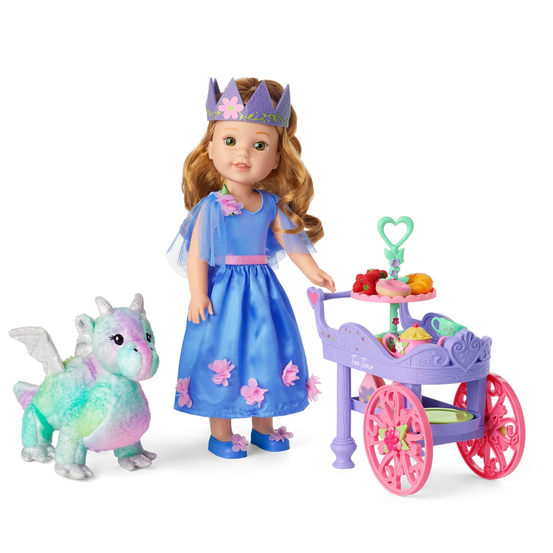 American Girl New Arrivals Princess Outfit, Tea Cart & Crisella™ The Dragon 3 American Girl New Arrivals Princess Outfit, Tea Cart & Crisella™ The Dragon