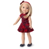 American Girl Ages 4+ Pretty Plaid Christmas Dress For WellieWishers™ Dolls 2 American Girl Ages 4+ Pretty Plaid Christmas Dress For WellieWishers™ Dolls