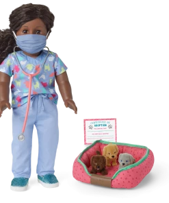 American Girl Ages 6+ Checkup Outfit & Puppies Set