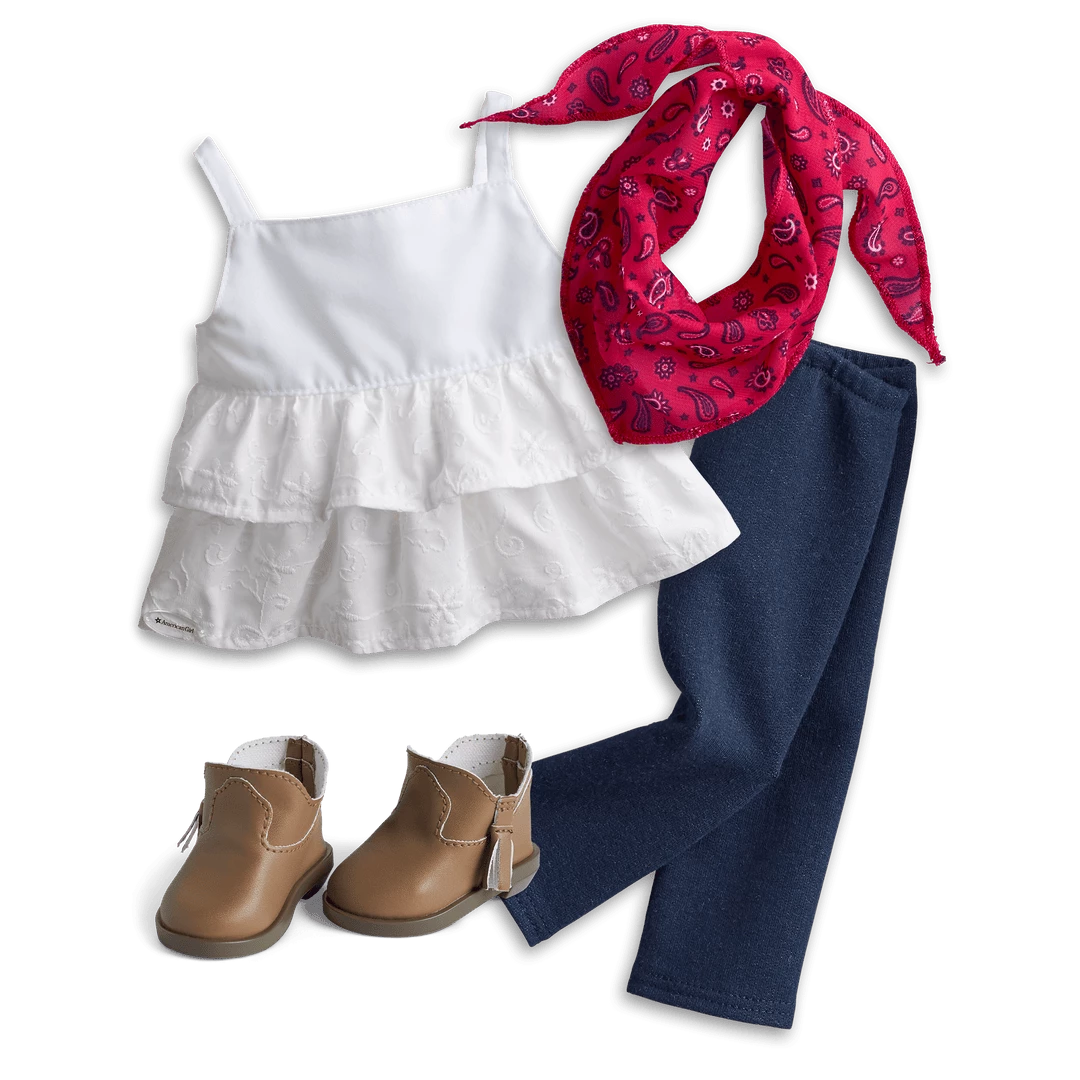 American Girl Ages 6+ Western Chic Outfit For 18-inch Dolls 5 American Girl Ages 6+ Western Chic Outfit For 18-inch Dolls