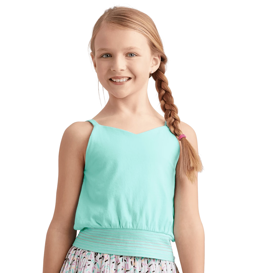 American Girl Minty Sweet Tank Top For Girls 3 American Girl Minty Sweet Tank Top For Girls