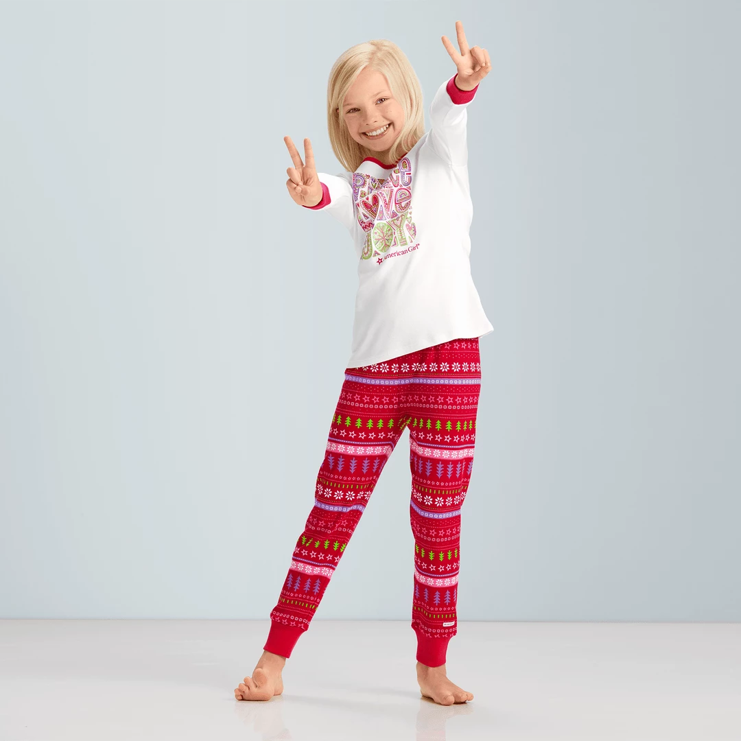 American Girl Holiday Cheer PJ Pants For Girls 4 American Girl Holiday Cheer PJ Pants For Girls