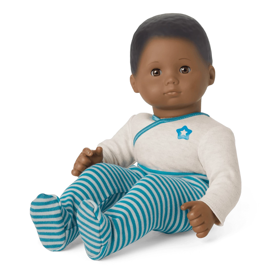 American Girl Bitty Baby® Doll #1 In Soft Blue + Bear, Book & Diaper Bag 4 American Girl Bitty Baby® Doll #1 In Soft Blue + Bear, Book & Diaper Bag