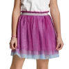 American Girl Colorful Ruffles Tiered Skirt For Girls