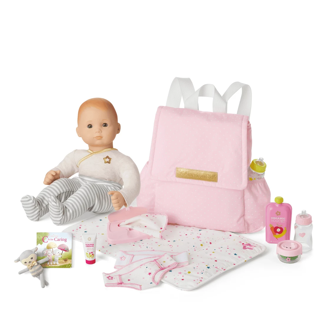 American Girl Bitty Baby® Doll #6 In Cloud Gray + Lamb, Book & Diaper Bag All Dolls 3 American Girl Bitty Baby® Doll #6 In Cloud Gray + Lamb, Book & Diaper Bag All Dolls