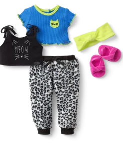 American Girl Ages 6+ Meow Wow Joggers Outfit Bundle For 18-inch Dolls