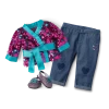 American Girl Ages 6+ Sparkling Sequins Kimono & I Heart Jeans Outfit For 18-inch Dolls