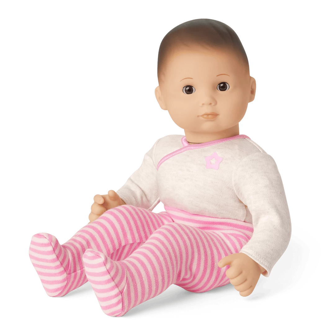 American Girl Bitty Baby® Doll #2 In Pretty Pink + Bunny, Book & Diaper Bag 4 American Girl Bitty Baby® Doll #2 In Pretty Pink + Bunny, Book & Diaper Bag