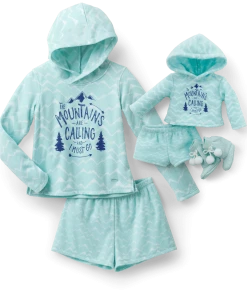 American Girl Sleepover Shop Corinne’s™ Powder Blue Pajamas For Girls & 18-inch Dolls