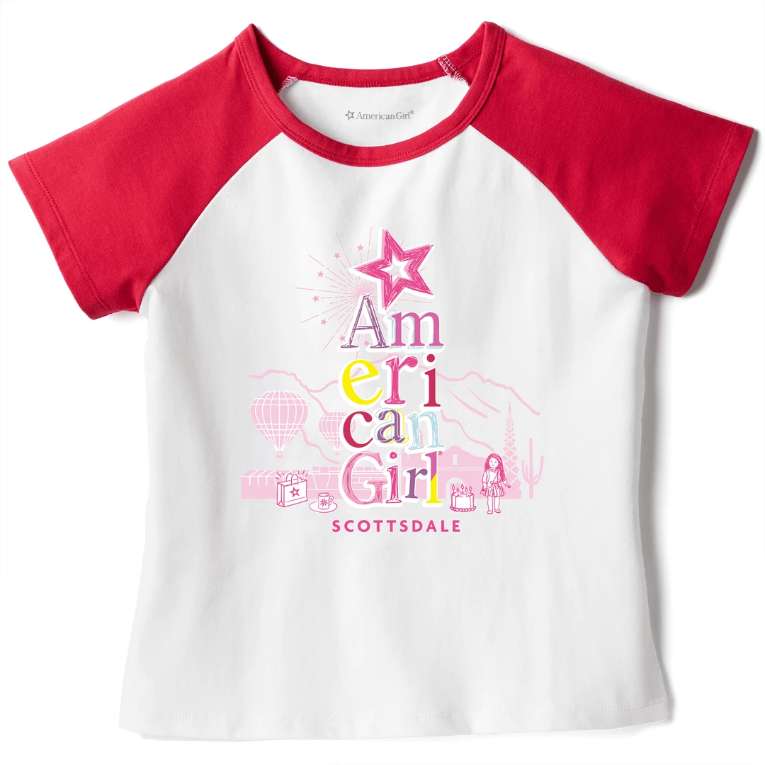 American Girl Classic Scottsdale Tee For Girls 3 American Girl Classic Scottsdale Tee For Girls