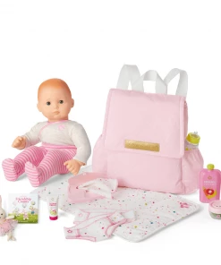American Girl Bitty Baby® Doll #6 In Pretty Pink + Bunny, Book & Diaper Bag