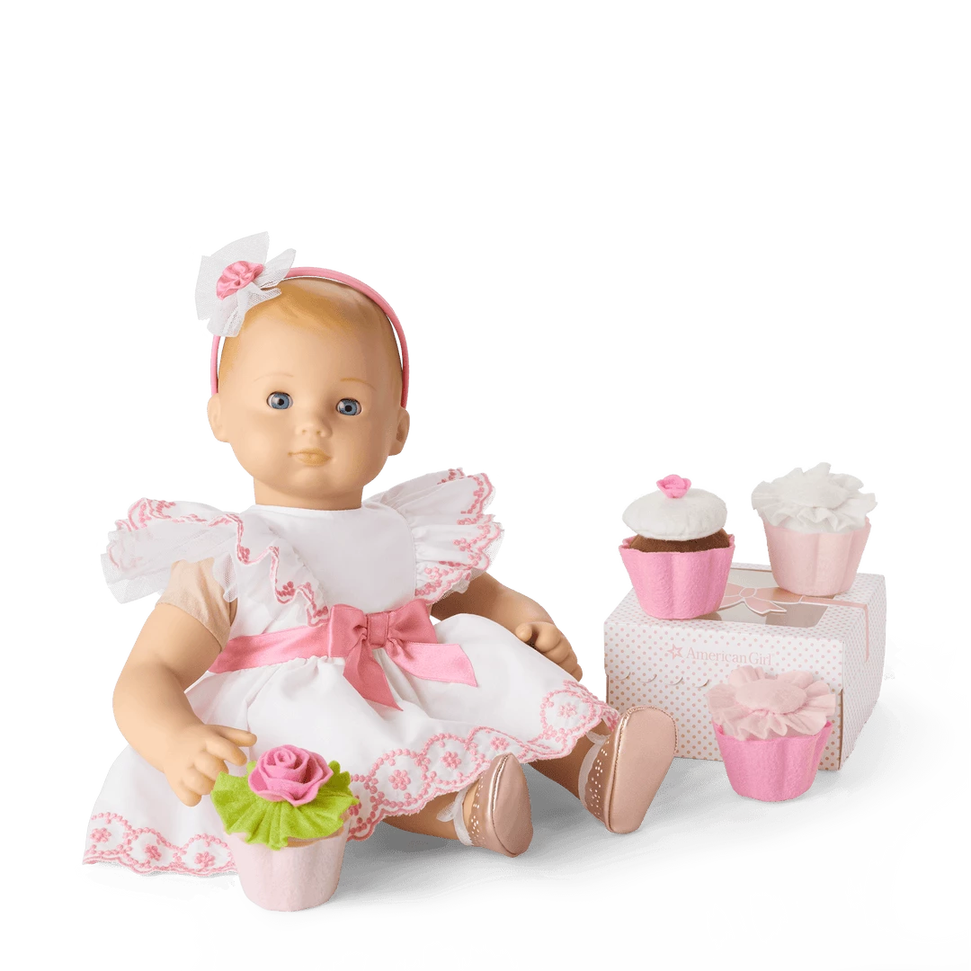 American Girl Ages 18m+ Happy Birthday® Outfit & Stackable Cupcakes For Bitty Baby® Dolls 3 American Girl Ages 18m+ Happy Birthday® Outfit & Stackable Cupcakes For Bitty Baby® Dolls