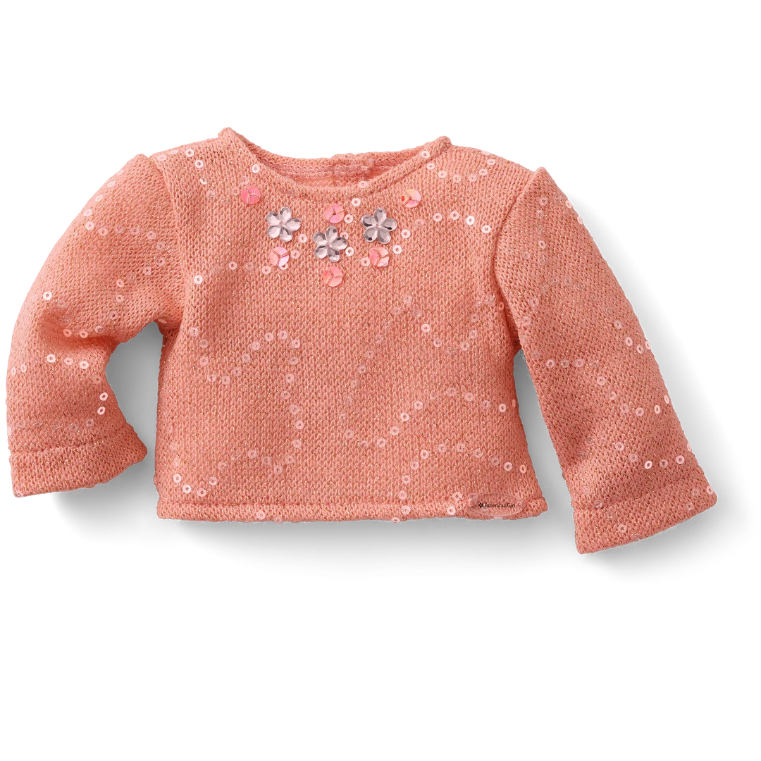 American Girl Ages 6+ Frosty Frills™ Sparkle Sweater For 18-inch Dolls 3 American Girl Ages 6+ Frosty Frills™ Sparkle Sweater For 18-inch Dolls