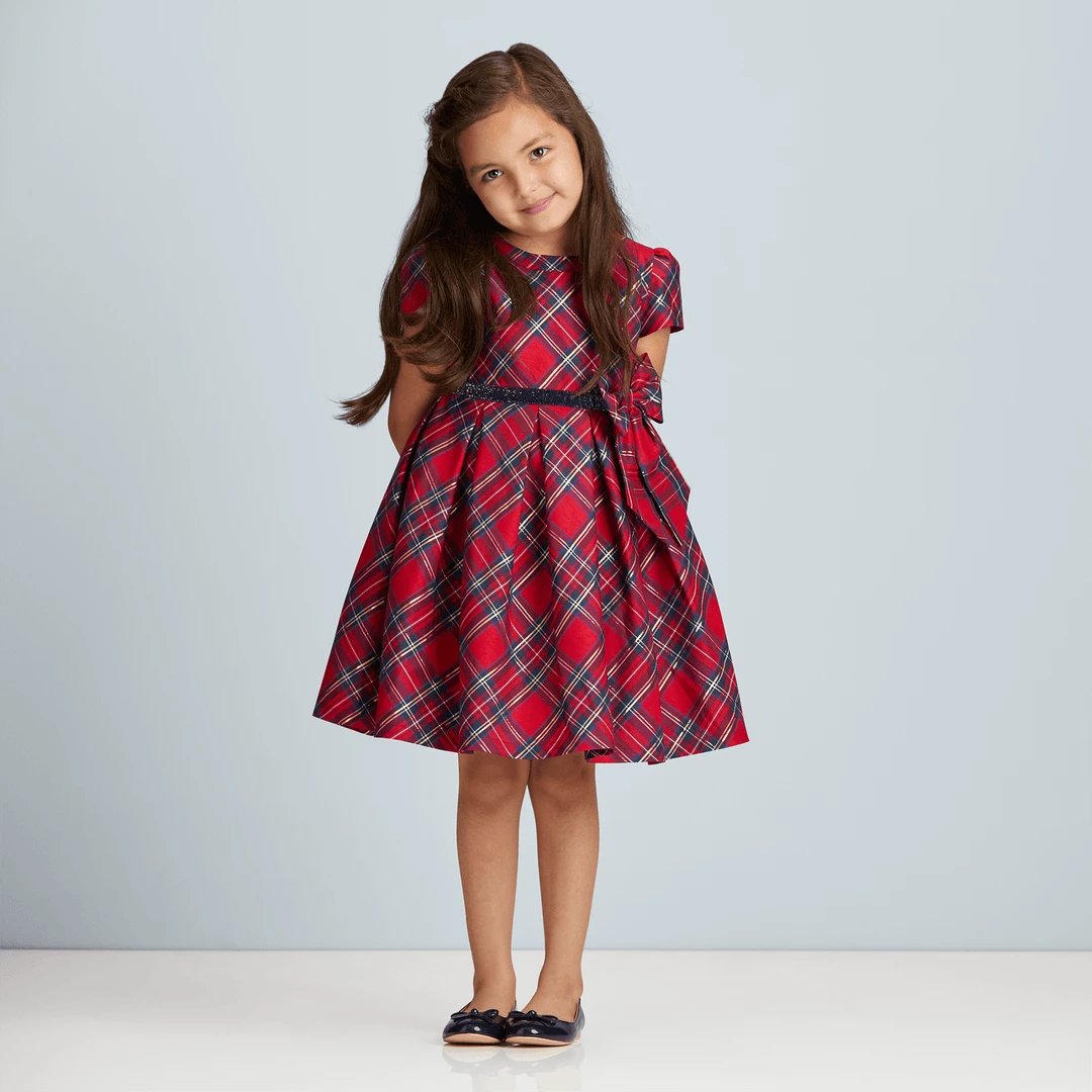American Girl Pretty Plaid Christmas Dress For Little Girls & WellieWishers™ Dolls 5 American Girl Pretty Plaid Christmas Dress For Little Girls & WellieWishers™ Dolls