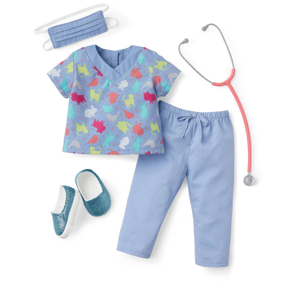 American Girl Ages 6+ Time For A Check-Up Outfit For 18-inch Dolls 6 American Girl Ages 6+ Time For A Check-Up Outfit For 18-inch Dolls