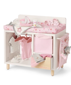 American Girl Best Sellers Dots & Blooms Changing Table With Storage