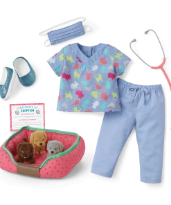 American Girl Ages 6+ Checkup Outfit & Puppies Set 9 American Girl Ages 6+ Checkup Outfit & Puppies Set