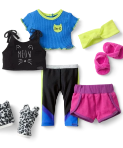 American Girl Ages 6+ Purrfect Pairings Leggings Outfit Bundle For 18-inch Dolls