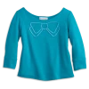 American Girl Ages 8+ Blue Bow Top For Girls