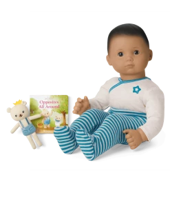 American Girl Bitty Baby® Doll #5 In Soft Blue + Bear Friend & Board Book