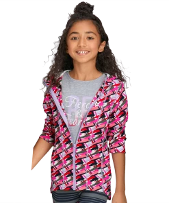 American Girl Ages 6+ Feeling Fierce Print Jacket For Girls