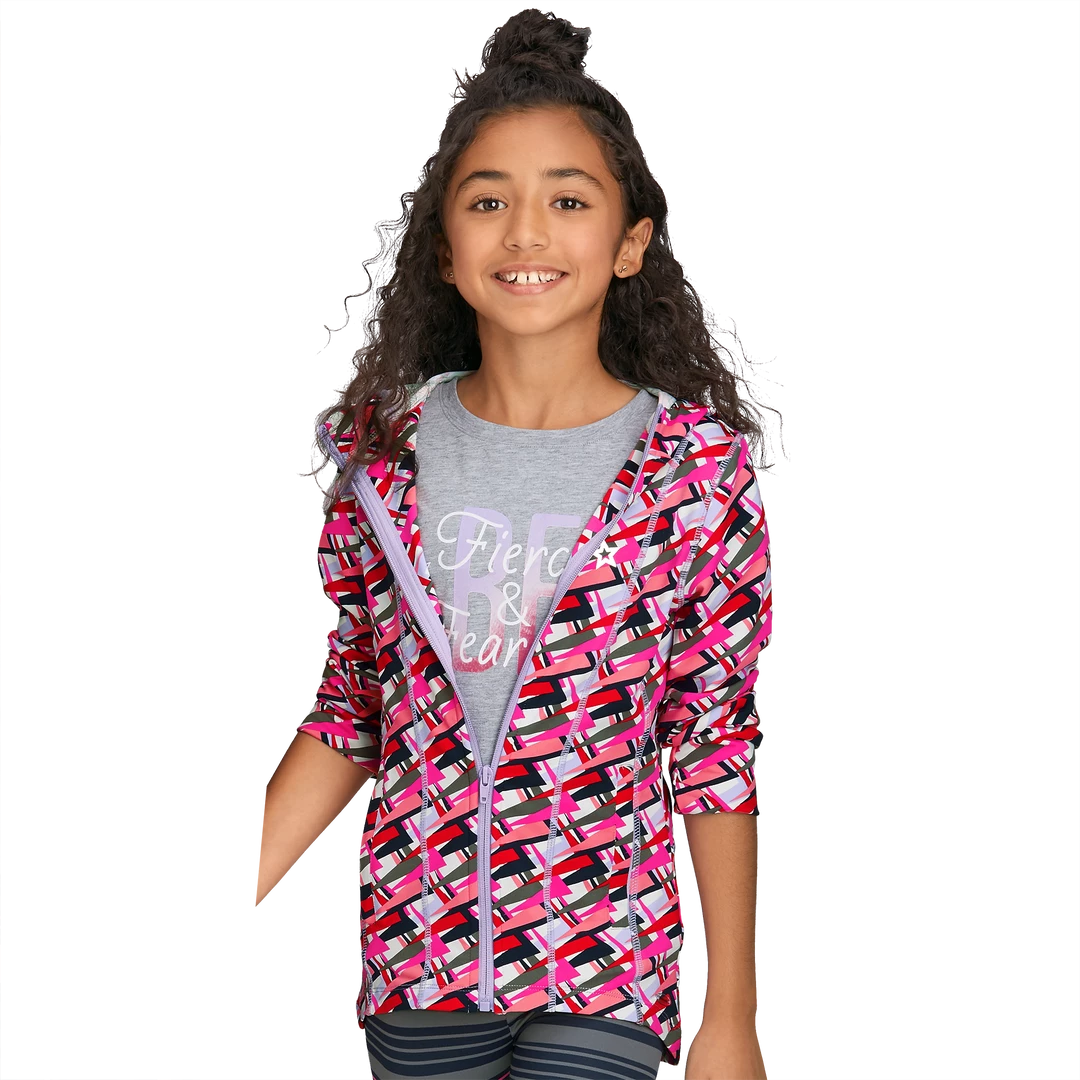 American Girl Ages 6+ Feeling Fierce Print Jacket For Girls 3 American Girl Ages 6+ Feeling Fierce Print Jacket For Girls