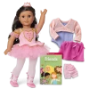 American Girl Sparkling Ballerina Doll & Outfit Set: Curly Dark-Brown Hair, Brown Eyes Ages 6+