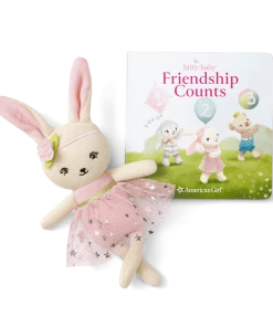 American Girl Bitty Baby® Doll #3 In Pretty Pink + Bunny, Book & Diaper Bag
