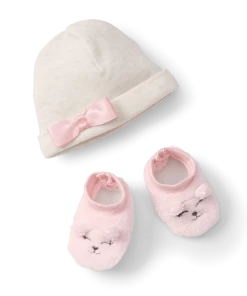 American Girl Pink Bow Beanie & Booties For Bitty Baby® Dolls Ages 18m+