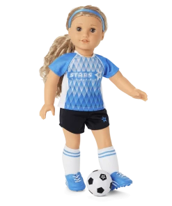 American Girl Ages 6+ Go For The Goal Soccer Outfit For 18-inch Dolls