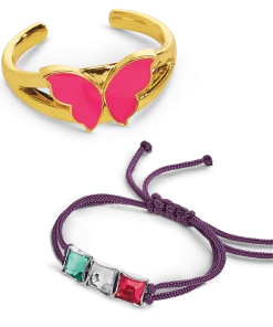 American Girl Butterfly & Gem Bracelet Set Ages 8+