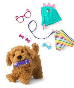 American Girl Daffodil Doodle™ Dog For 18-inch Dolls & Fancy Pet Fashion Accessories