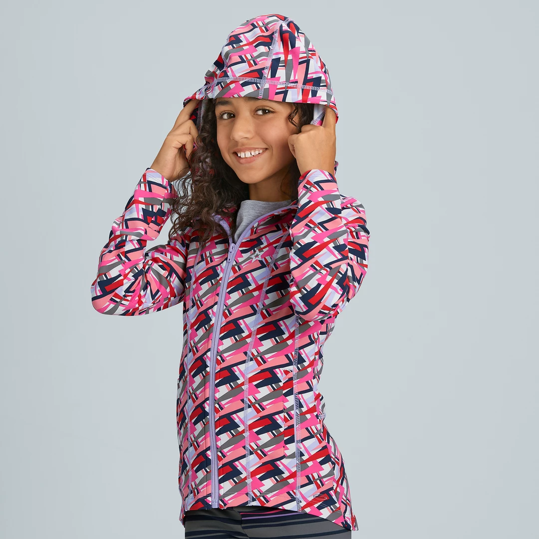 American Girl Ages 6+ Feeling Fierce Print Jacket For Girls 4 American Girl Ages 6+ Feeling Fierce Print Jacket For Girls