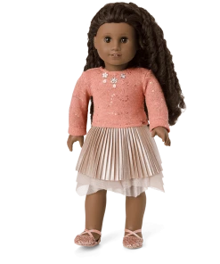 American Girl Ages 6+ Frosty Frills™ Sparkle Sweater For 18-inch Dolls