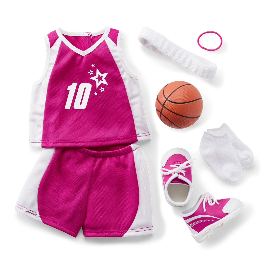 American Girl Shoot For The Stars Basketball Outfit For 18-inch Dolls Ages 6+ 5 American Girl Shoot For The Stars Basketball Outfit For 18-inch Dolls Ages 6+