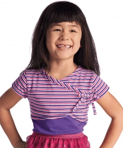 American Girl Striped Dance Top For Girls All Clothing & Accessories