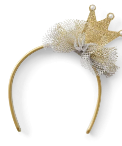 American Girl Gold Glitter Crown Headband For 18-inch Dolls