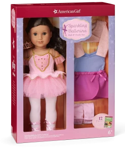 American Girl Sparkling Ballerina Doll & Outfit Set: Curly Dark-Brown Hair, Brown Eyes Ages 6+