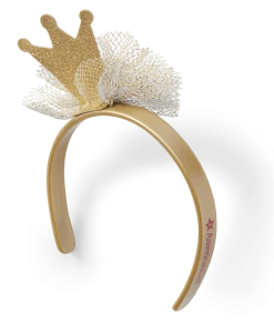 American Girl Gold Glitter Crown Headband For 18-inch Dolls 7 American Girl Gold Glitter Crown Headband For 18-inch Dolls