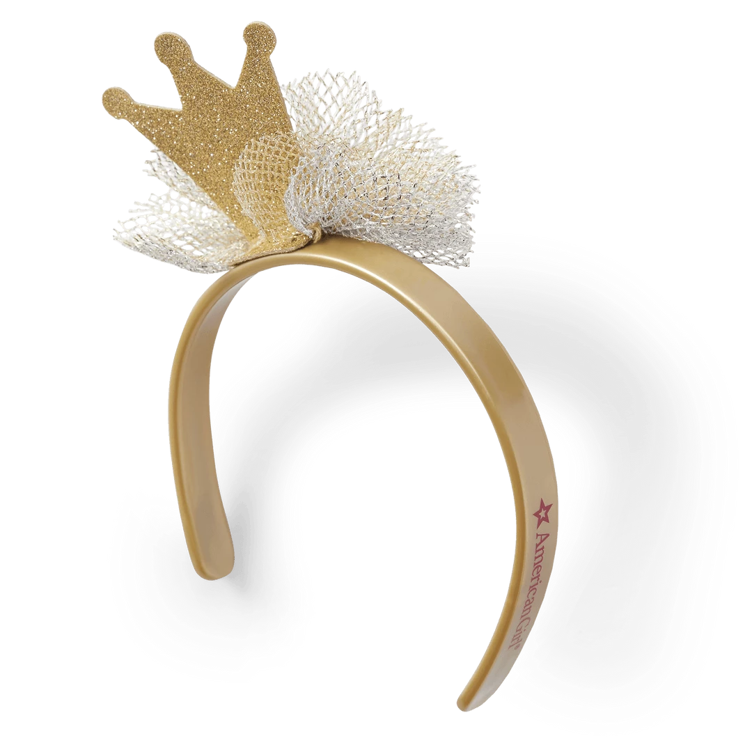 American Girl Gold Glitter Crown Headband For 18-inch Dolls 5 American Girl Gold Glitter Crown Headband For 18-inch Dolls